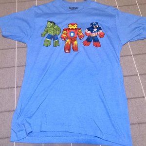 Medium Marvel Cubed Heroes Tee